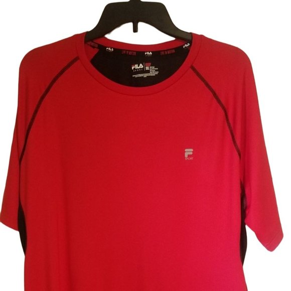 Men's FILA SPORT Red and Black athletic shirt Size XXL - Picture 1 of 7